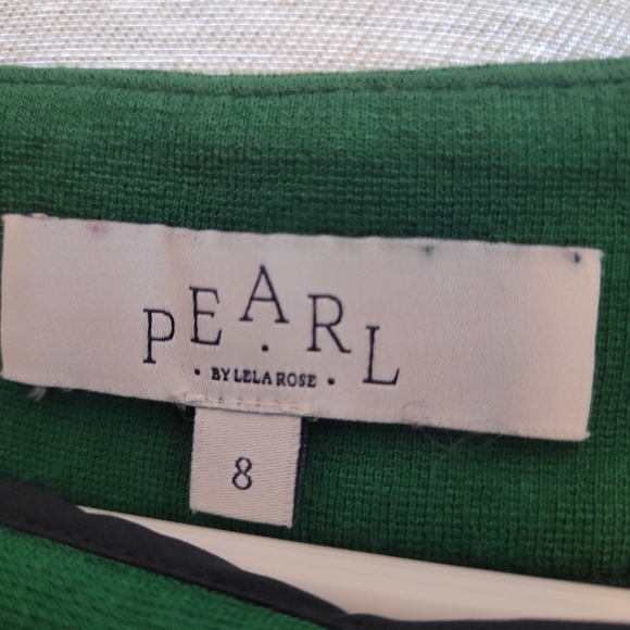 Pearl‎ by Lela Rose Green, Navy, and Ivory (more white) Pants - Picture 3 of 7